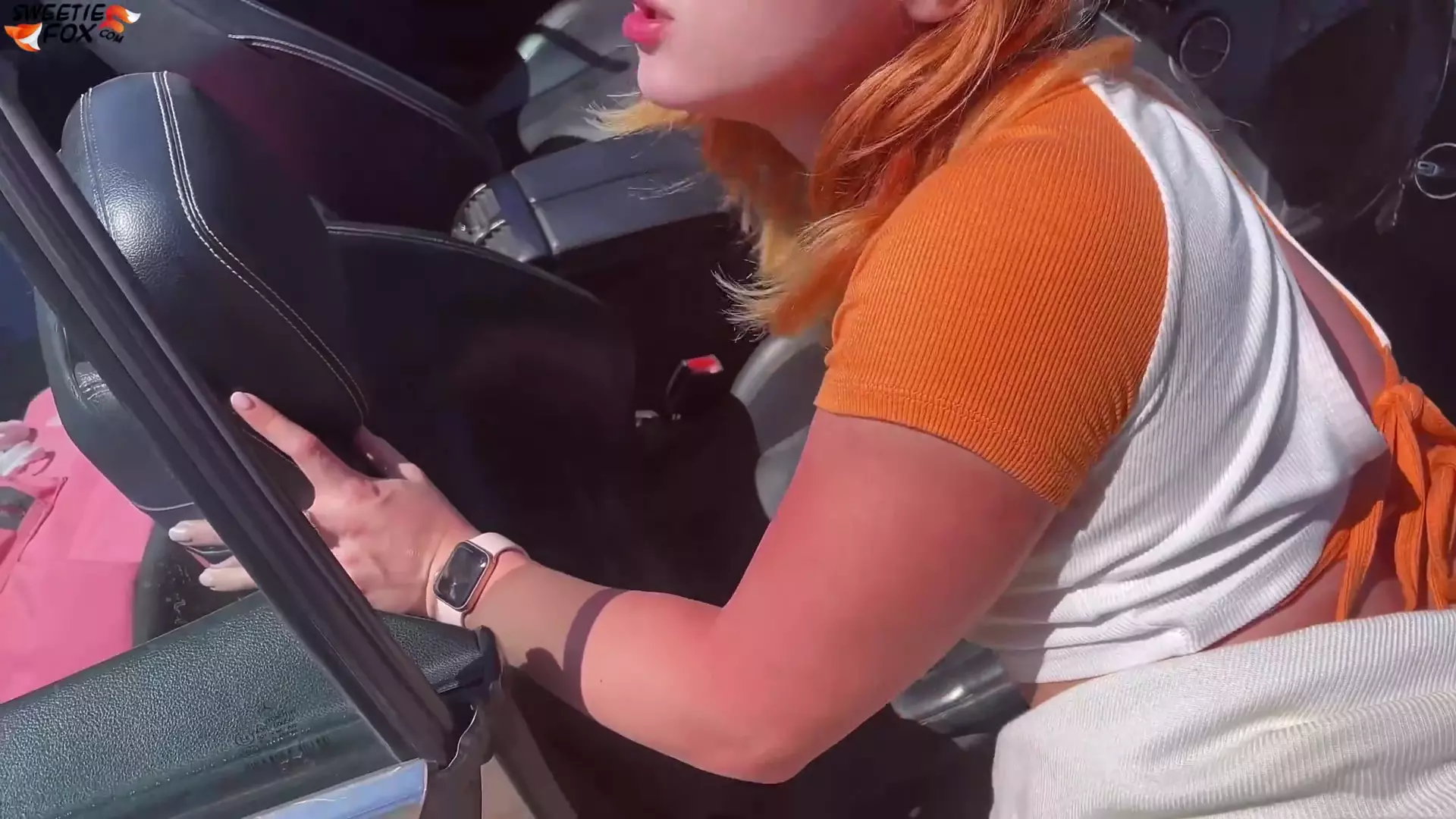 Girl Sucking Dick Stranger in Car and Fuck on a Rest thumbnail