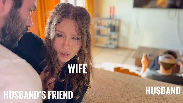 Wife Cheats on Her Husband With Best Friend While He Plays in Vr Helmet