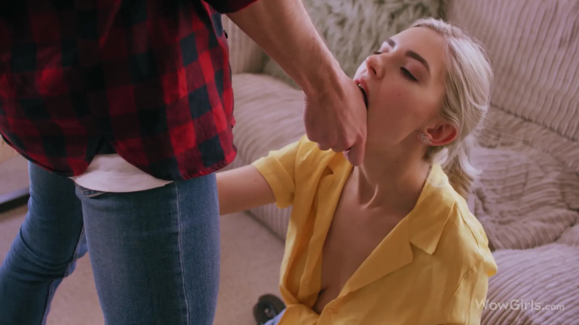 Gorgeous Blonde Girl Eva Elfie Sucking and Fucking Her Boyfriend thumbnail