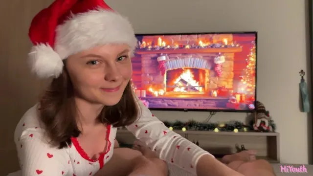 Gentle New Year's Blowjob and Sex. Happy New Year Everyone