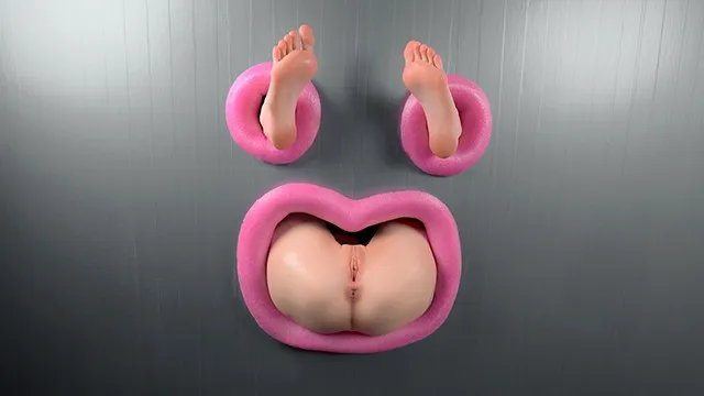 Gloryhole Fuck that Ass Through the Wall until Her Foot Shake