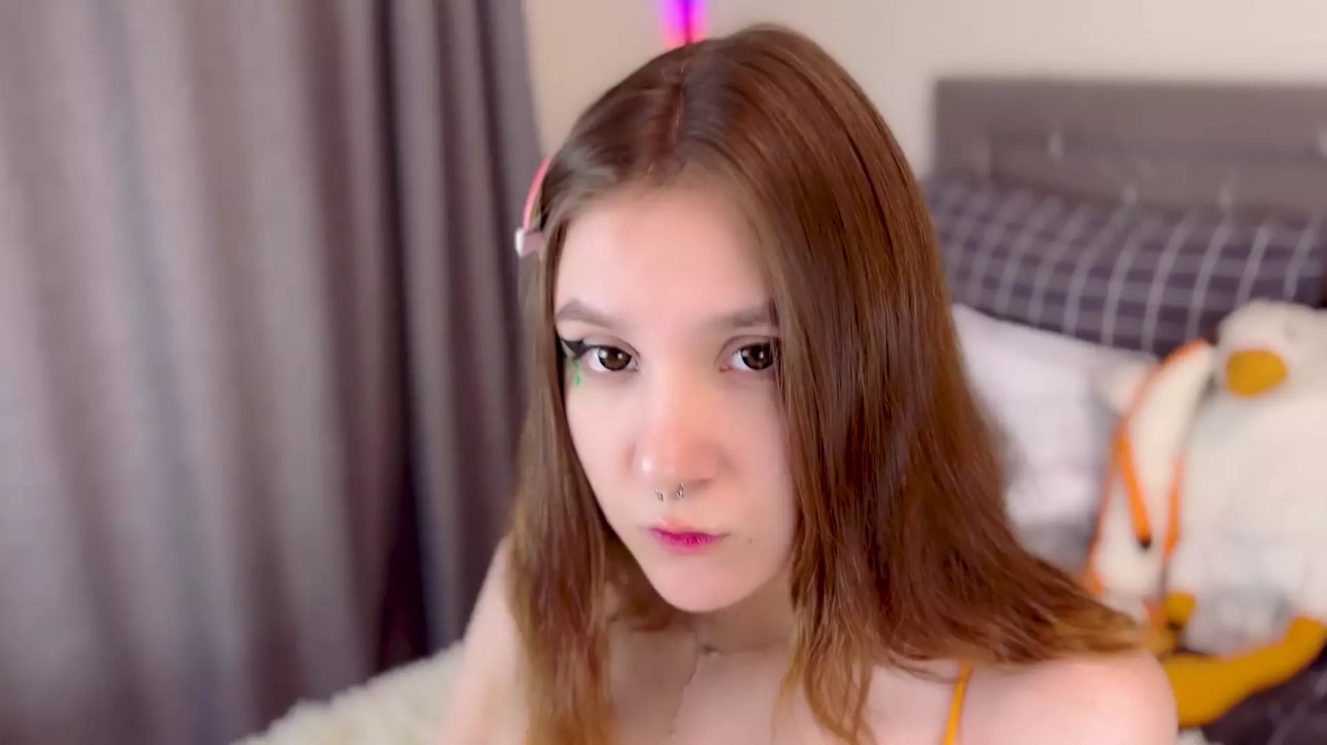 Cute Hottie in White Skirt Suck Huge Dildo while I Fuck Her 4k thumbnail