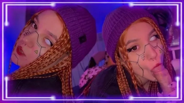 Cyberpunk Slut Sucked Me Dry and get Cum in Her Mouth Pov 4k