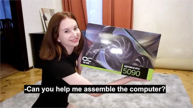I got an Rtx 5090 and a Blowjob in One Visit to My Ex!
