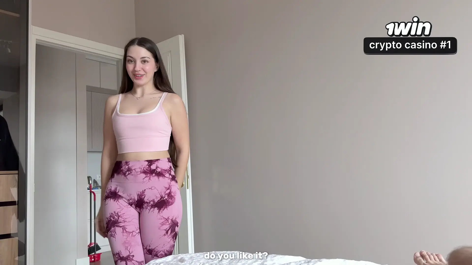 Leggings Rip Reveals Tease in POV Creampie thumbnail
