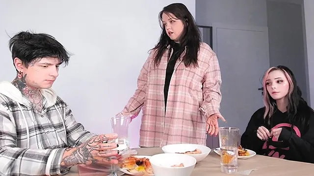 Bumped into Her Stepbrother in a Video Chat Room and Cum on Him (episode 1) -