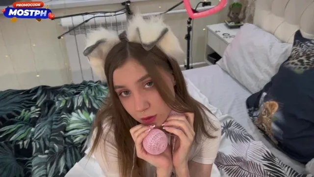 Slutty Cat Girl Tasted Masters Dick and Gave Her Pussy