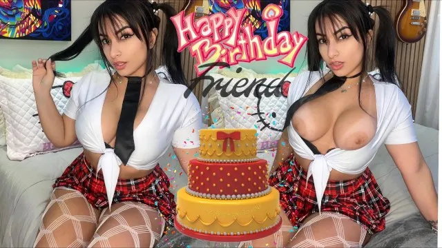Roleplay Your Naughty Best Female Friend Giving Sex as Your Birthday Gift Eat
