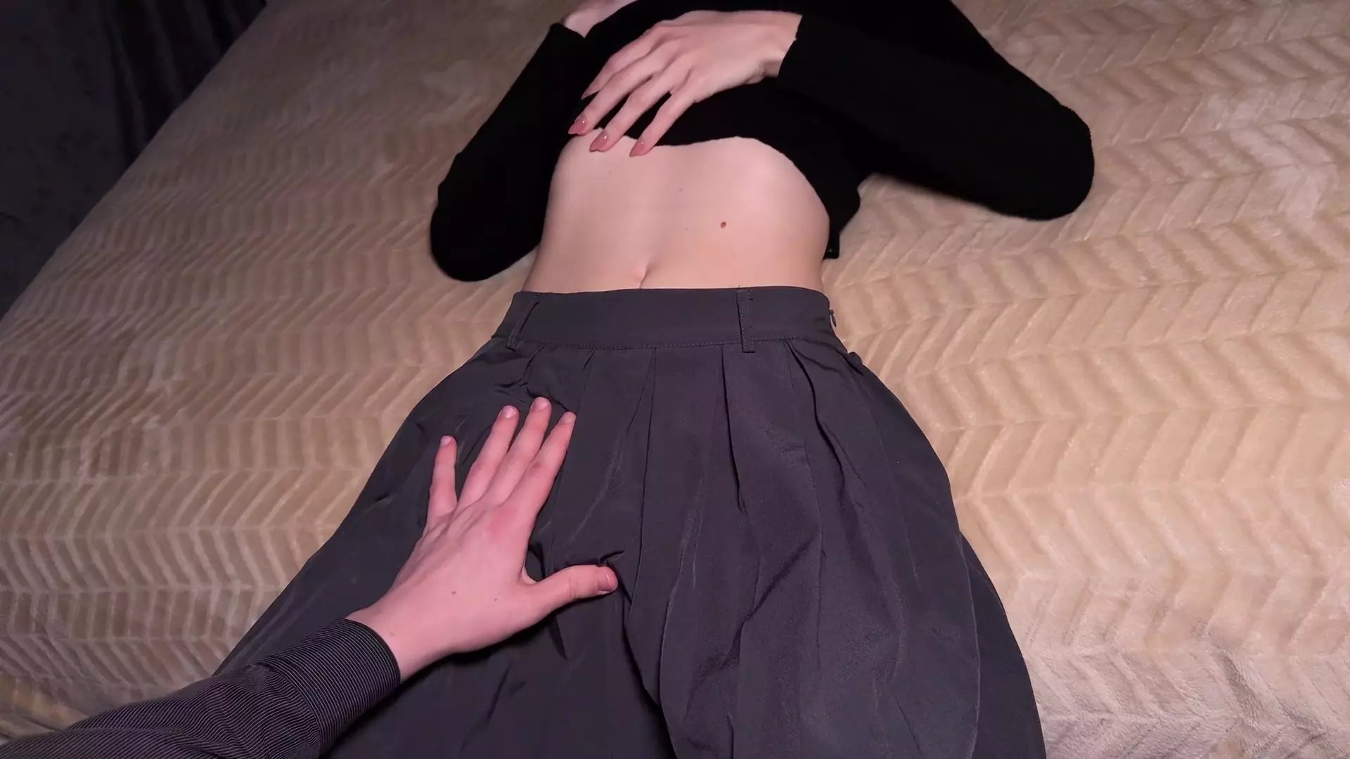 Accidental Sex & Creampie During Professor Rubs My Ass