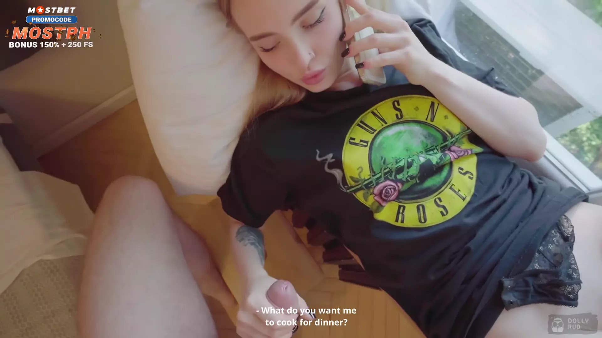 Fucking My Stepsister while She Talks to Her Boyfriend / thumbnail